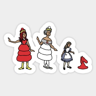 Alice On Her Way - Classic Costumes Sticker